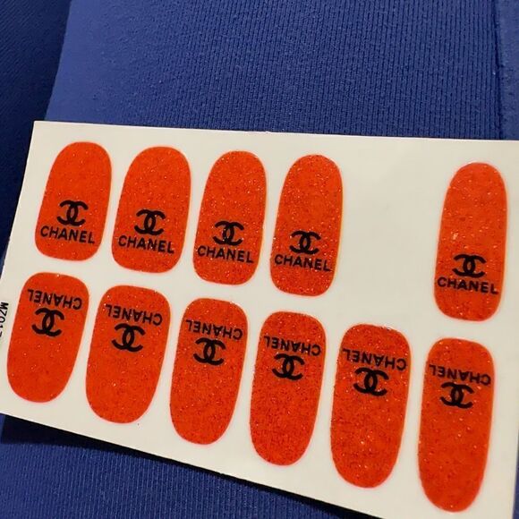 Halloween Full Wraps Nail Glitter Stickers Cute monogram Printed - Picture 13 of 15